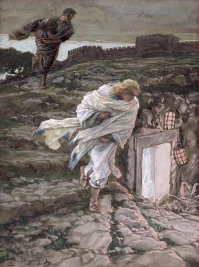 San Pedro y San Juan Corren a la Tumba, ilustración para La Vida de Cristo, c.1886-94 de James Jacques Joseph Tissot