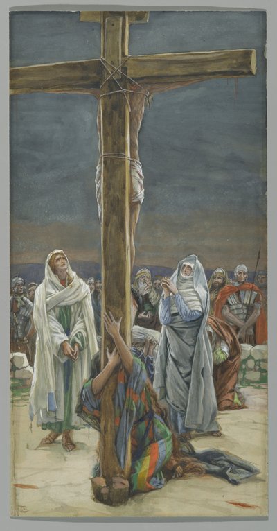 Stabat Mater. Mujer, He Aquí a Tu Hijo, ilustración de La Vida de Cristo, c.1884-96 de James Jacques Joseph Tissot