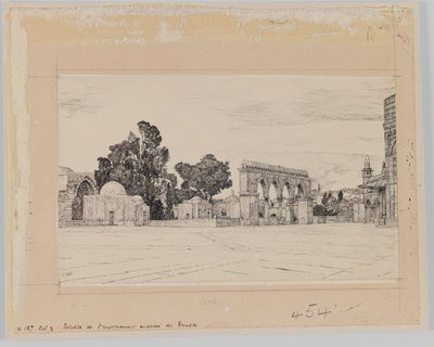 Supuesto sitio del Templo, ilustración de La Vida de Nuestro Señor Jesucristo de James Jacques Joseph Tissot