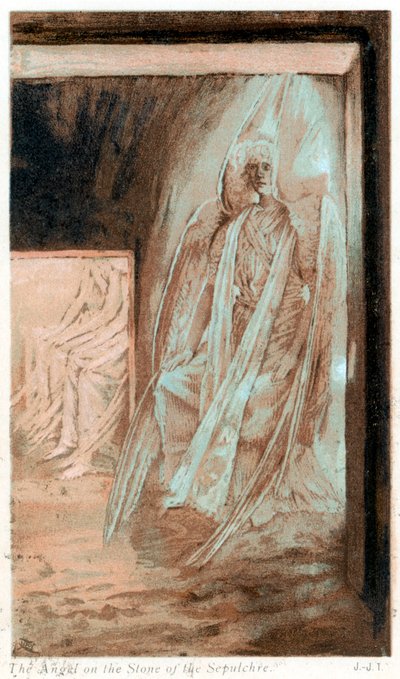 El ángel del Señor sobre la piedra del sepulcro, 1897 de James Jacques Joseph Tissot