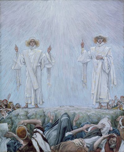 La ascensión, ilustración de La vida de Cristo de James Jacques Joseph Tissot