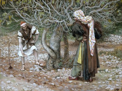 La Higuera Estéril, ilustración de La Vida de Cristo, c.1886-94 de James Jacques Joseph Tissot