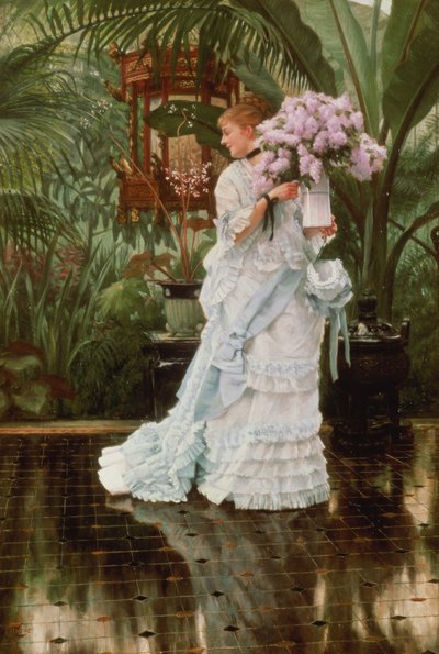 El ramo de lilas, 1875 de James Jacques Joseph Tissot