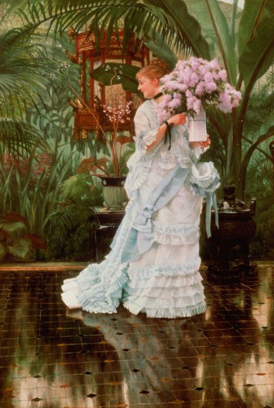El Ramo de Lilas, c.1875 de James Jacques Joseph Tissot