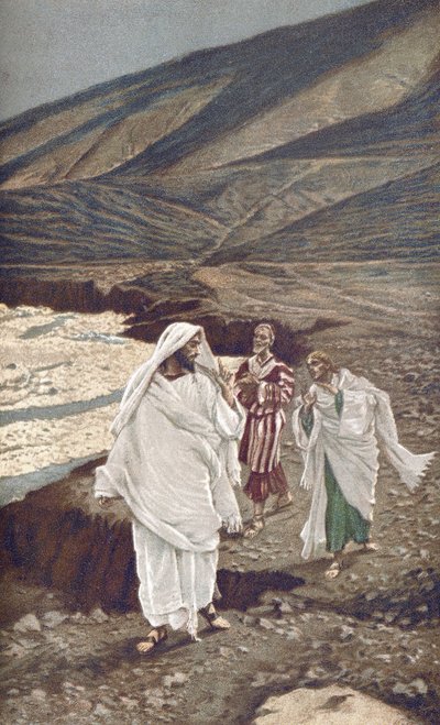 La llamada de San Andrés y San Juan - Llamada de San Andrés y San Juan - de "La vida de nuestro Señor Jesucristo" - 1899 por James Tissot - Vocación de San Juan y San Andrés - La vida de nuestro Señor Jesucristo, por Jacques Joseph de James Jacques Joseph Tissot