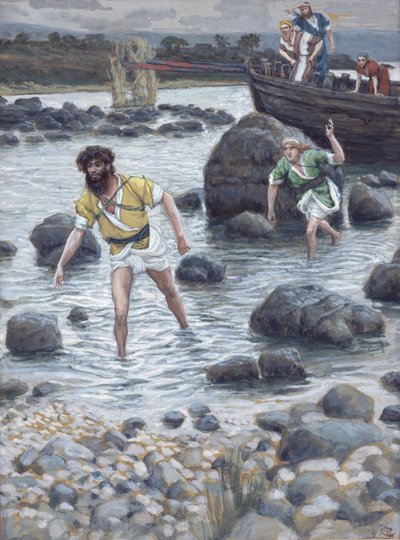La llamada de San Santiago y San Juan, ilustración para La vida de Cristo, c.1886-94 de James Jacques Joseph Tissot