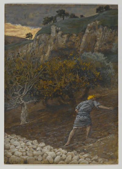 El enemigo que siembra, ilustración de La vida de nuestro Señor Jesucristo de James Jacques Joseph Tissot