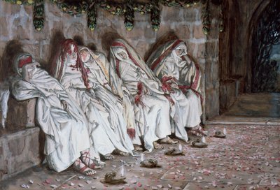 Las Vírgenes Necias, ilustración de La Vida de Cristo, c.1886-94 de James Jacques Joseph Tissot