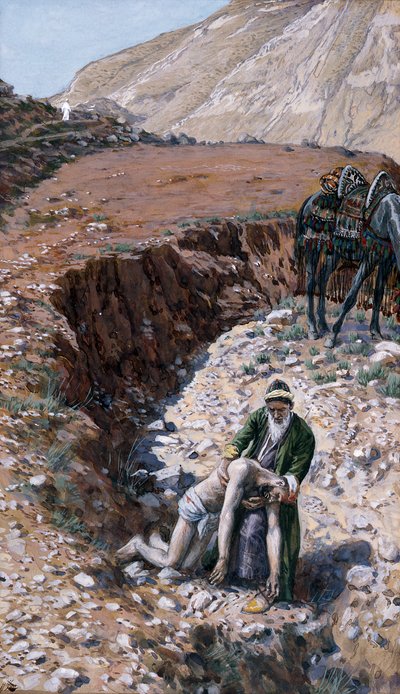 El Buen Samaritano, ilustración de La Vida de Cristo, c.1886-94 de James Jacques Joseph Tissot