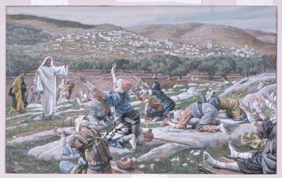 La Curación de los Leprosos, ilustración de La Vida de Cristo, c.1886-94 de James Jacques Joseph Tissot