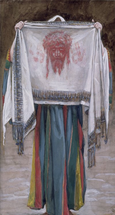 El Santo Rostro, ilustración de La Vida de Cristo, c.1884-96 de James Jacques Joseph Tissot