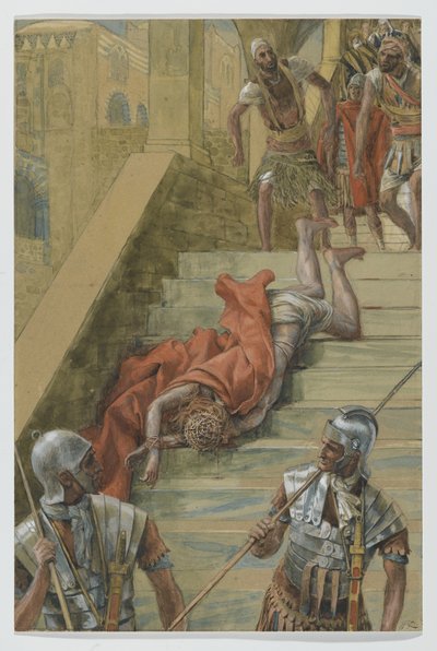 La escalera santa, ilustración de La vida de Nuestro Señor Jesucristo, 1886-94 de James Jacques Joseph Tissot