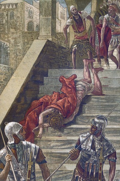 La Escalera Santa - de “La vida de nuestro Señor Jesucristo” - 1899 por James Tissot de James Jacques Joseph Tissot
