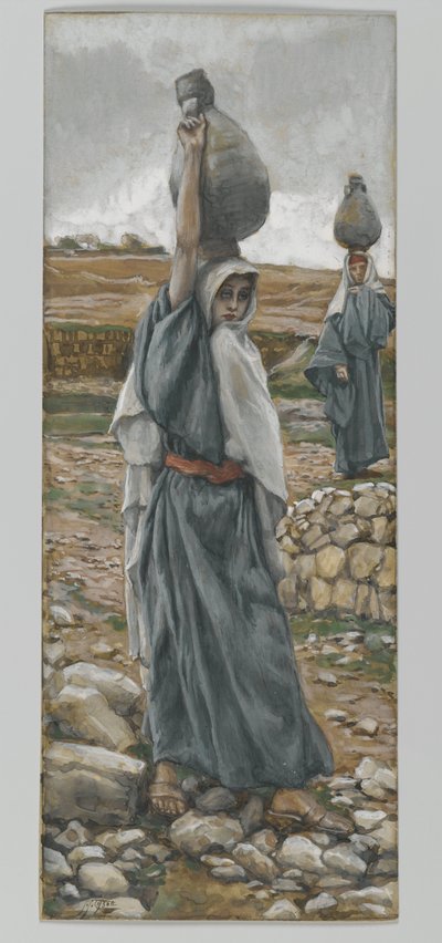 La Virgen Santa en su juventud, ilustración de La vida de nuestro Señor Jesucristo de James Jacques Joseph Tissot