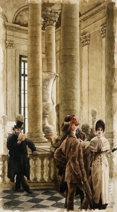 El Louvre de James Jacques Joseph Tissot