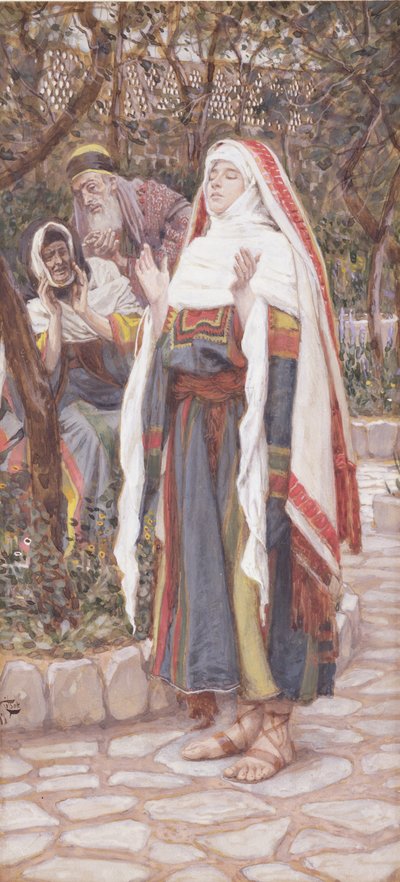 El Magnificat, ilustración para La vida de Cristo, c.1886-94 de James Jacques Joseph Tissot