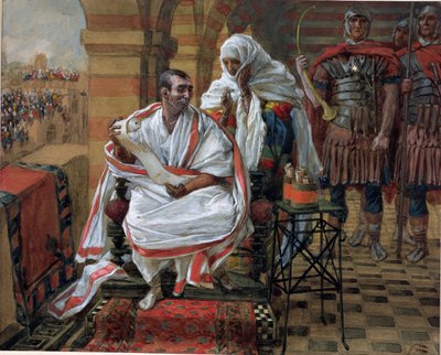 El Mensaje de la Esposa de Pilato, ilustración para La Vida de Cristo, c.1886-94 de James Jacques Joseph Tissot