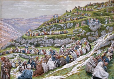 El Milagro de los Panes y los Peces, ilustración de La Vida de Cristo, c.1886-94 de James Jacques Joseph Tissot