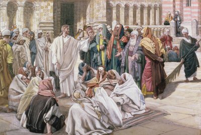 Los fariseos cuestionan a Jesús, ilustración para La Vida de Cristo, c.1886-96 de James Jacques Joseph Tissot