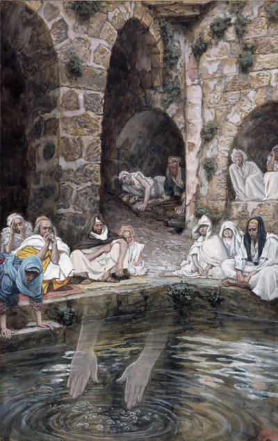 La piscina de Betesda, ilustración para La vida de Cristo, c.1886-94 de James Jacques Joseph Tissot