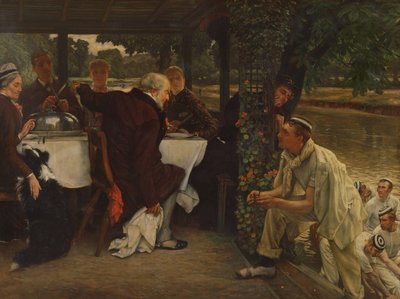 El hijo pródigo en la vida moderna: El becerro gordo, 1880 de James Jacques Joseph Tissot