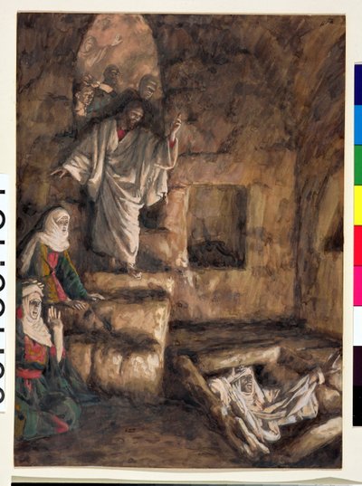 La resurrección de Lázaro, ilustración de La Vida de Cristo, c.1886-94 de James Jacques Joseph Tissot