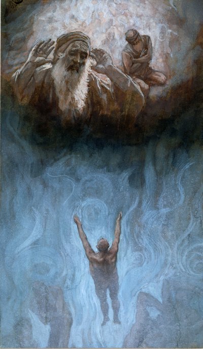 El Rico en el Infierno, ilustración de La Vida de Cristo, c.1886-94 de James Jacques Joseph Tissot
