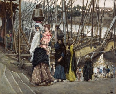 La estancia en Egipto, ilustración de La Vida de Cristo, c.1886-94 de James Jacques Joseph Tissot