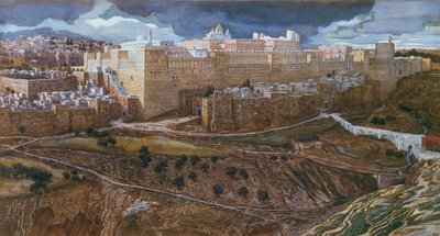 El Templo de Herodes en el tiempo de nuestro Señor, c.1886-96 de James Jacques Joseph Tissot
