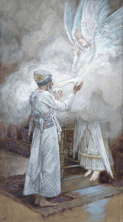 La Visión de Zacarías, ilustración para La Vida de Cristo, c.1886-94 de James Jacques Joseph Tissot