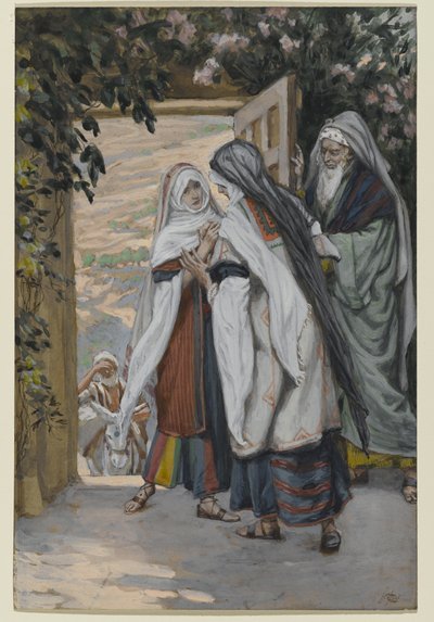 La Visitación, ilustración para La vida de Cristo, c.1886-94 de James Jacques Joseph Tissot
