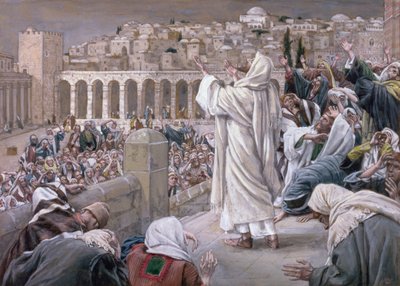 La Voz del Cielo, ilustración para La Vida de Cristo, c.1886-96 de James Jacques Joseph Tissot