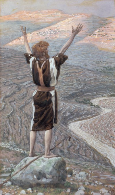 La Voz en el Desierto, ilustración para La Vida de Cristo, c.1886-96 de James Jacques Joseph Tissot