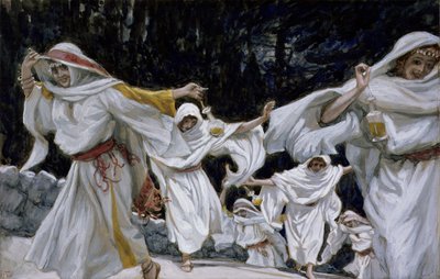 Las Vírgenes Prudentes, ilustración de La Vida de Cristo, c.1886-94 de James Jacques Joseph Tissot