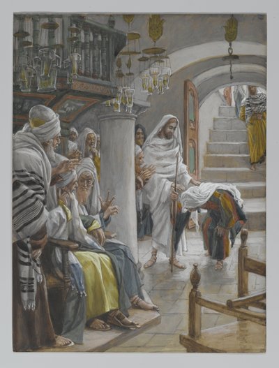 La mujer con una enfermedad de dieciocho años, ilustración de La vida de nuestro Señor Jesucristo, 1886-96 de James Jacques Joseph Tissot