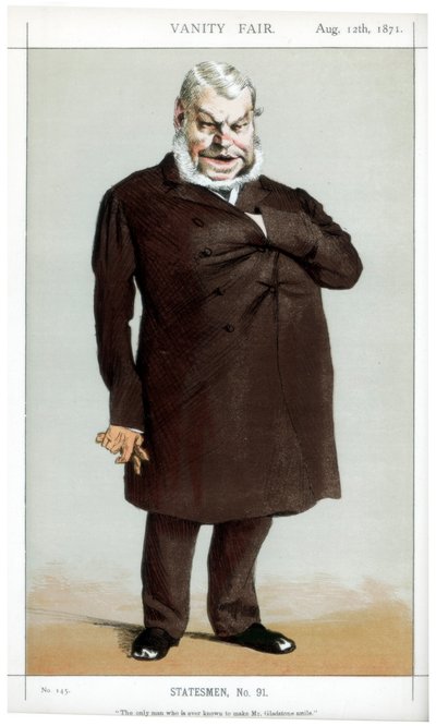 El único hombre que se sabe que hizo sonreír al Sr. Gladstone, 1871 de James Jacques Joseph Tissot
