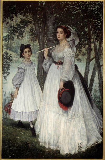 Las dos hermanas o retratos en un parque de James Jacques Joseph Tissot