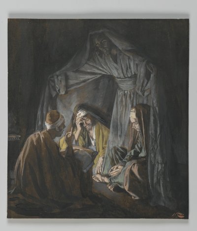Dos o tres reunidos en mi nombre, ilustración de La vida de nuestro Señor Jesucristo de James Jacques Joseph Tissot