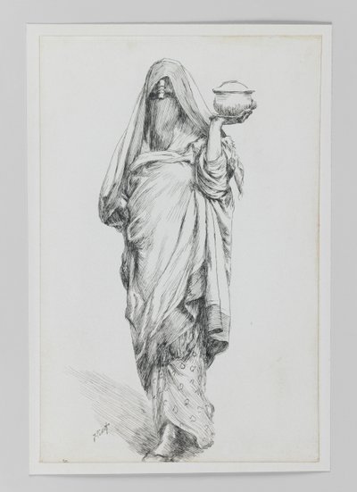 Mujer de Cairo, ilustración de La Vida de Nuestro Señor Jesucristo de James Jacques Joseph Tissot