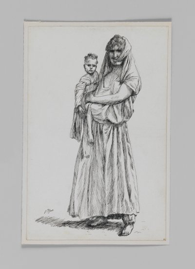 Mujer de Geba, Samaria, ilustración de La Vida de Nuestro Señor Jesucristo de James Jacques Joseph Tissot