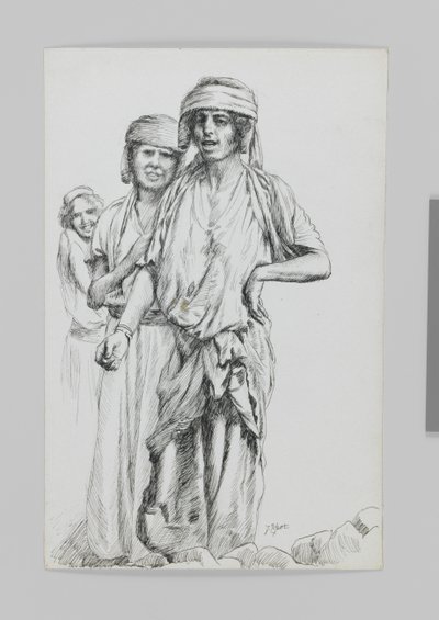 Mujeres de Geba, Samaria, ilustración de La Vida de Nuestro Señor Jesucristo de James Jacques Joseph Tissot
