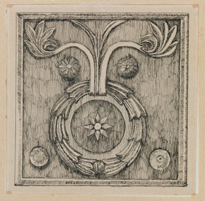 Guirnalda en bajorrelieve en la Mezquita de El-Aksa, ilustración de La vida de Nuestro Señor Jesucristo de James Jacques Joseph Tissot