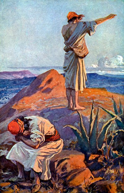 Elías desde el Monte Carmelo ve una nube de James Jacques Joseph after Tissot
