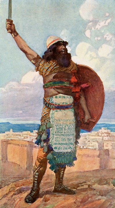 Otoniel por J James Tissot - Biblia de James Jacques Joseph after Tissot