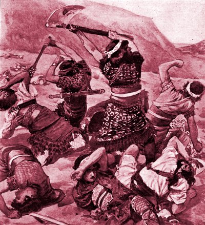 Samgar, hijo de Anat de James Jacques Joseph after Tissot