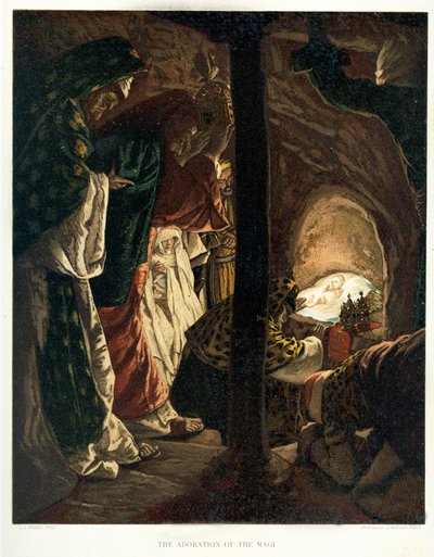 La adoración de los magos, San Lucas, Biblia de James Jacques Joseph after Tissot