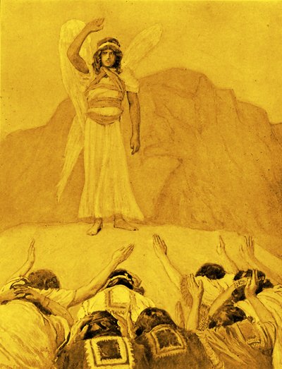 La reprensión del ángel de James Jacques Joseph after Tissot