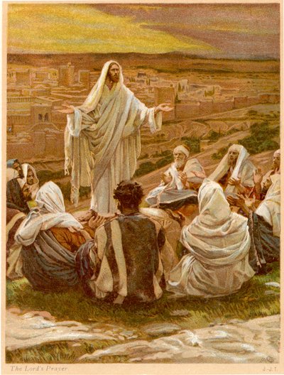 El Padre Nuestro - San Lucas, Capítulo 11 - Biblia de James Jacques Joseph after Tissot