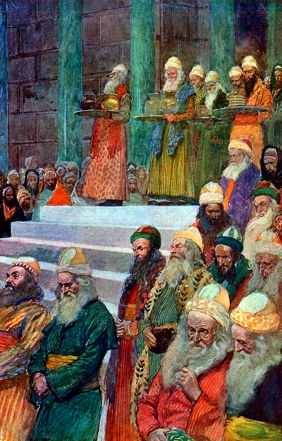 Los tesoreros y guardianes de los vasos - Biblia de James Jacques Joseph after Tissot
