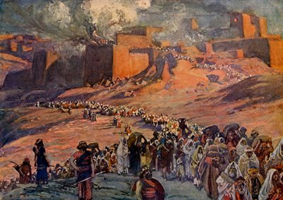 La huida de los prisioneros por Tissot - Biblia de James Jacques Joseph after Tissot
